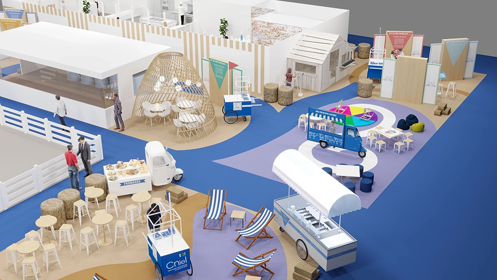 Conception 3d, Stand CNIEL, salon de l'agriculture